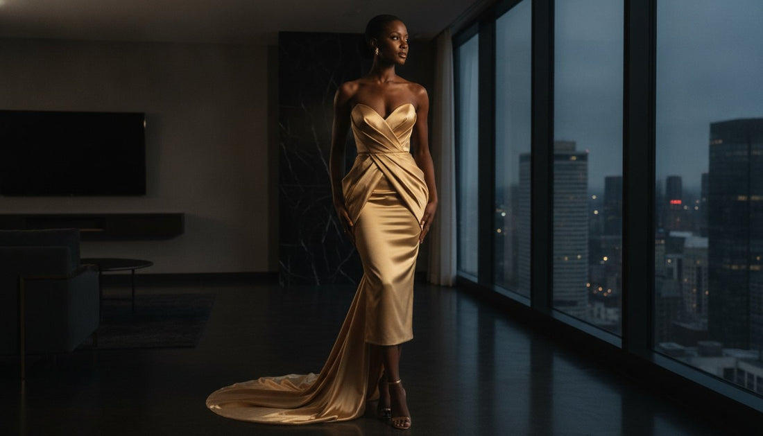 The Strapless Midi Dress: A Masterclass in High-Impact Sophistication