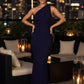 The Bordeaux One-Shoulder Maxi Dress - After Nine