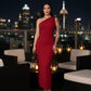 The Midnight Curve One-Shoulder Maxi Dress - After Nine