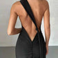 The Bordeaux One-Shoulder Maxi Dress - After Nine