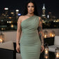The Midnight Curve One-Shoulder Maxi Dress - After Nine