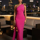 The Bordeaux One-Shoulder Maxi Dress - After Nine