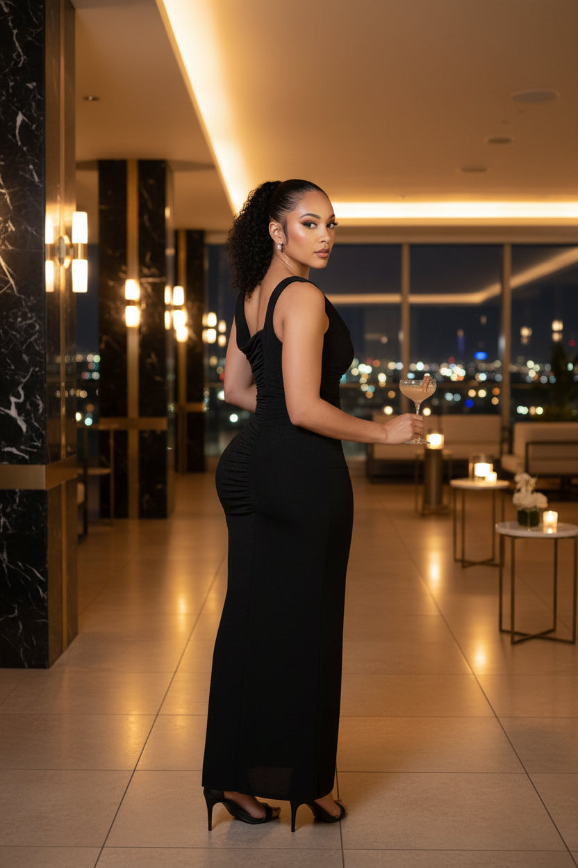 The Reserved Table Slit Maxi Dress