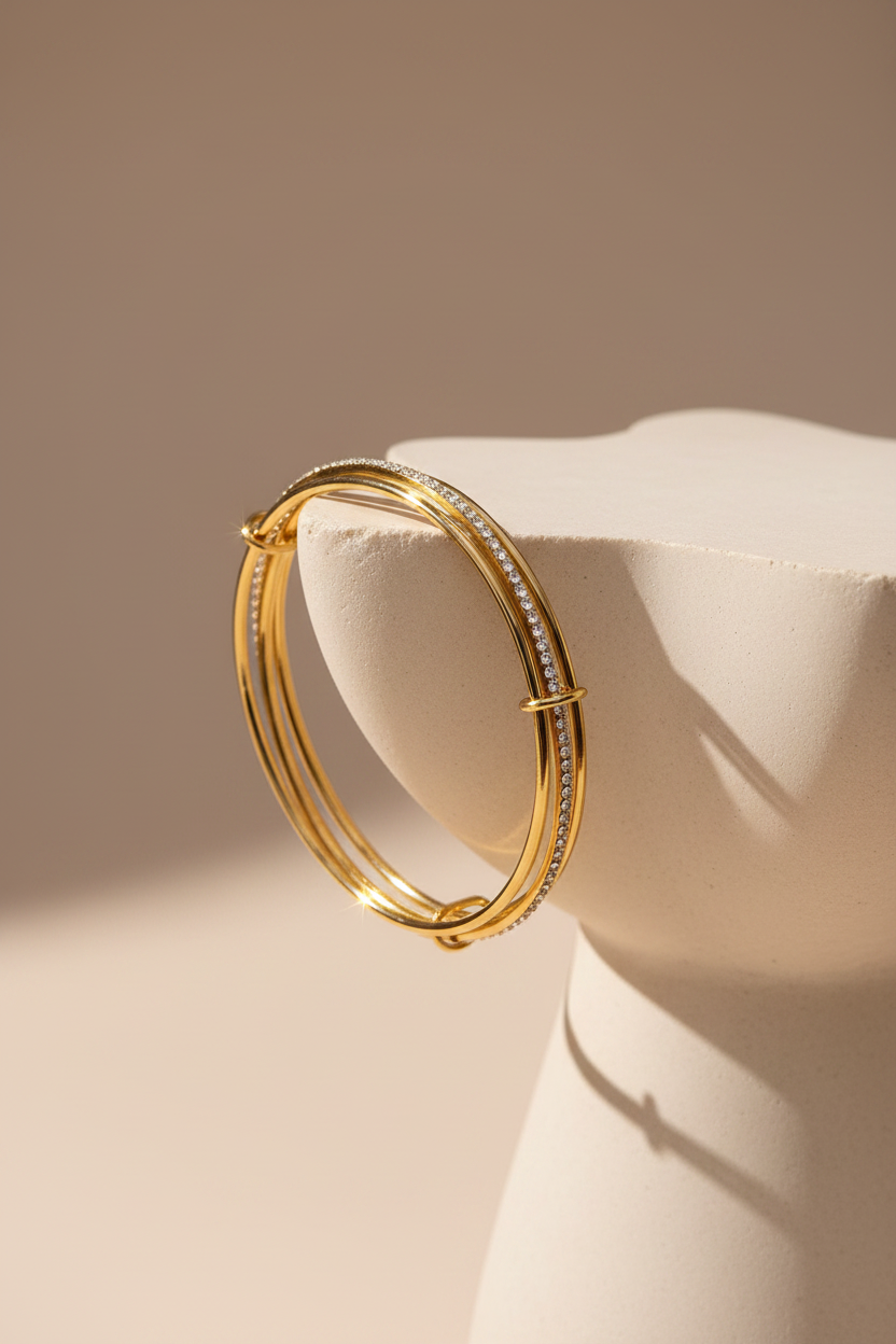 The Double Take Crossover Zircon Bracelet