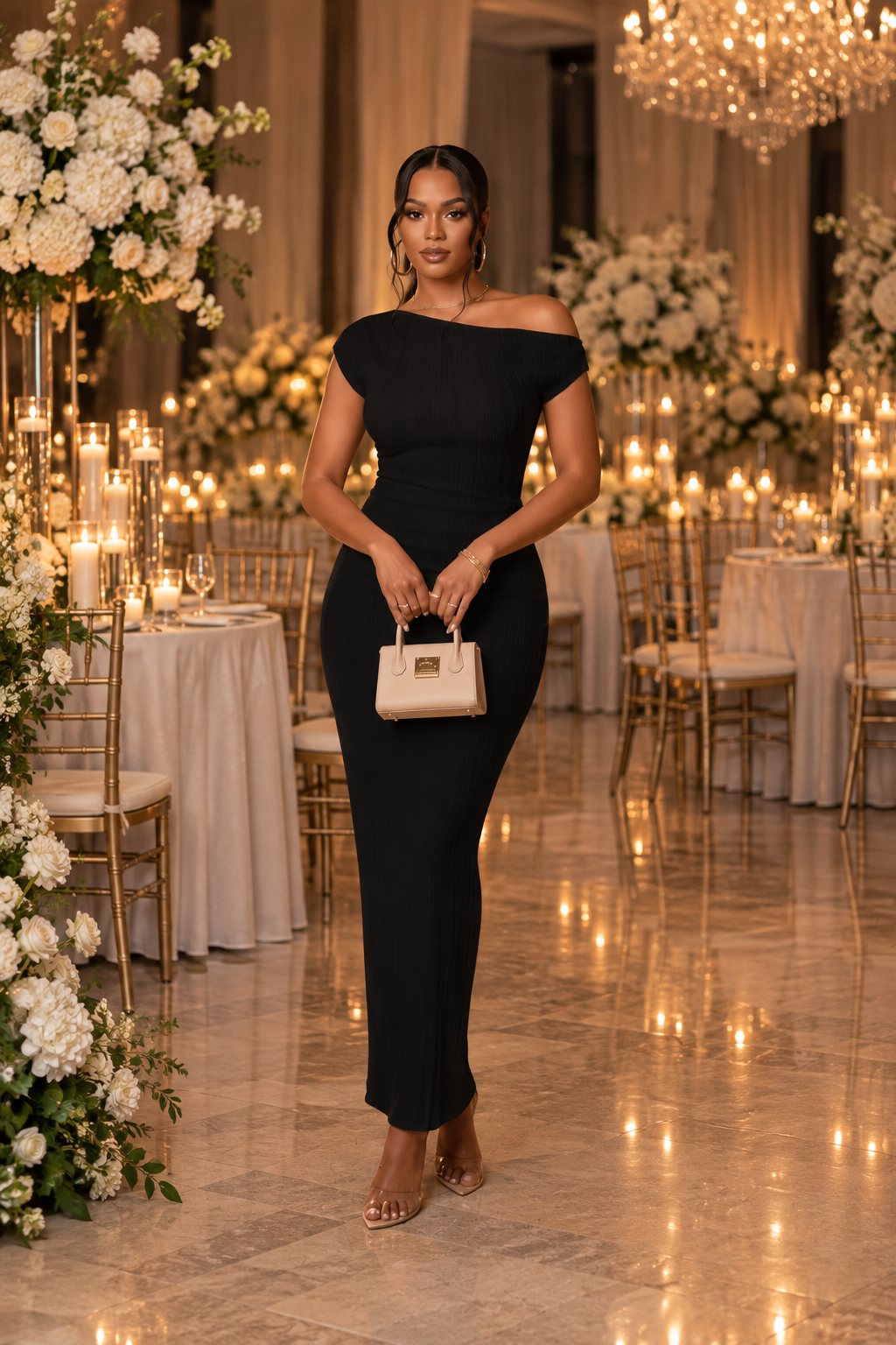 The Icon One-Shoulder Maxi Dress