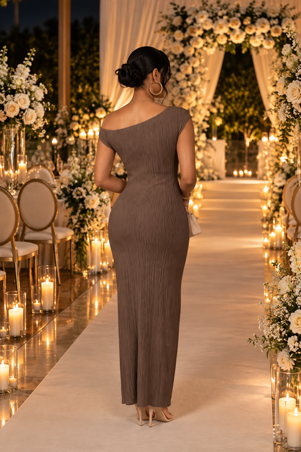 The Icon One-Shoulder Maxi Dress