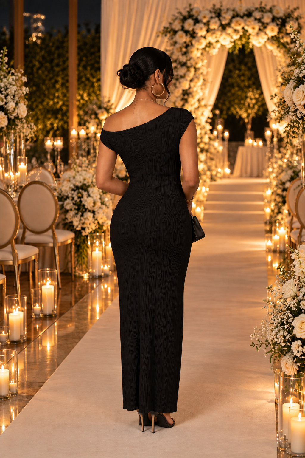 The Icon One-Shoulder Maxi Dress