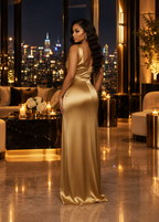 The Grand Entrance Satin Maxi Dress
