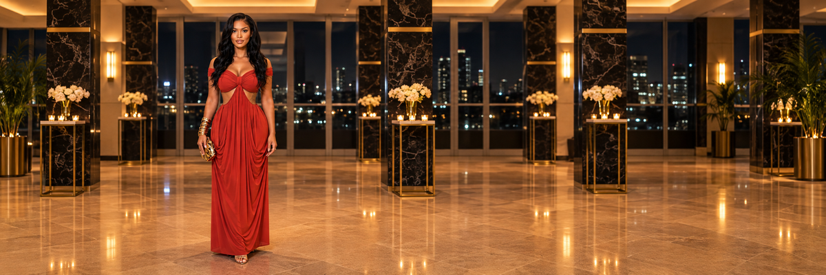 After Nine going collection in a panoramic evening setting