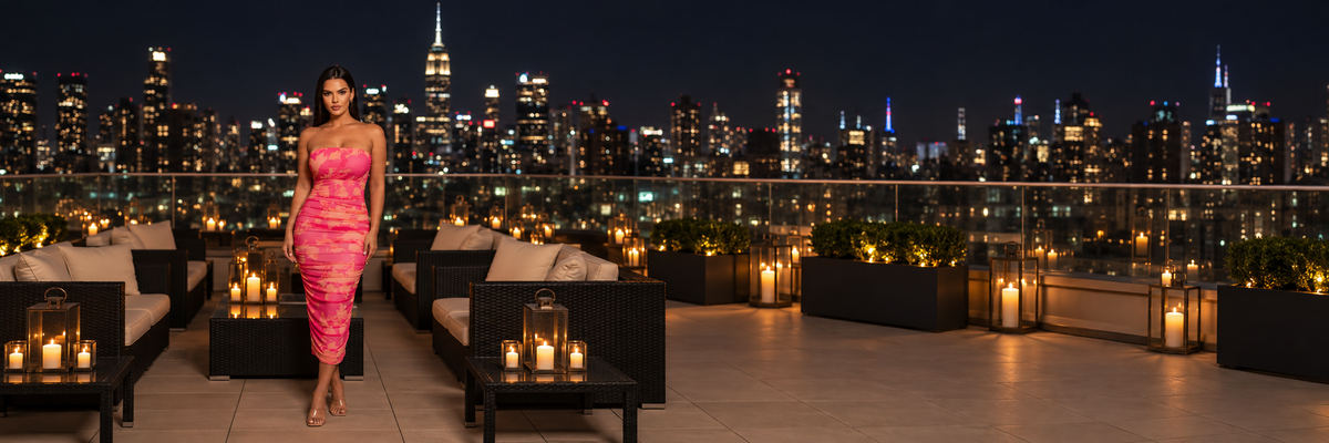 After Nine vacation collection in a panoramic evening setting
